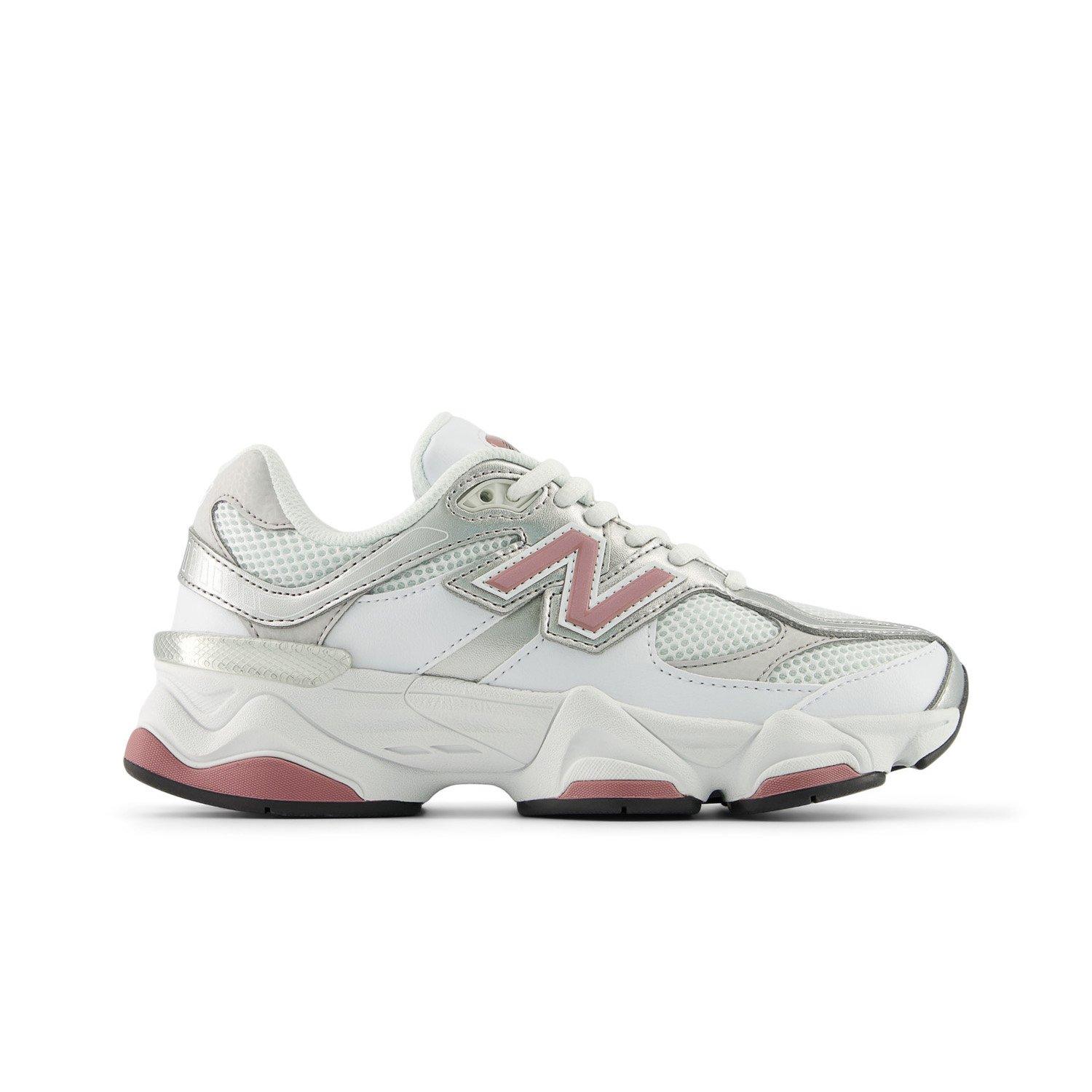New Balance 9060 "Silver/Pink" Grade School Girls' Shoe